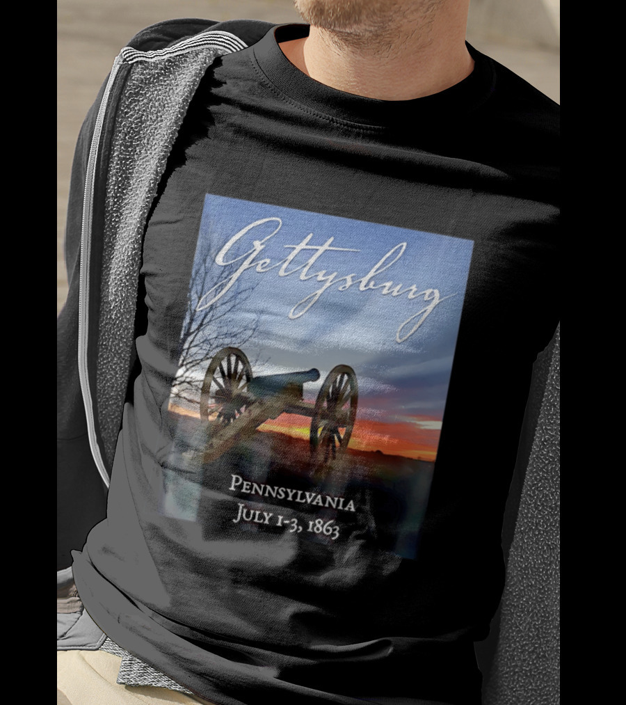 Gettysburg Cannon Battle Pennsylvania July 1 3 1863 Civil War T-Shirt