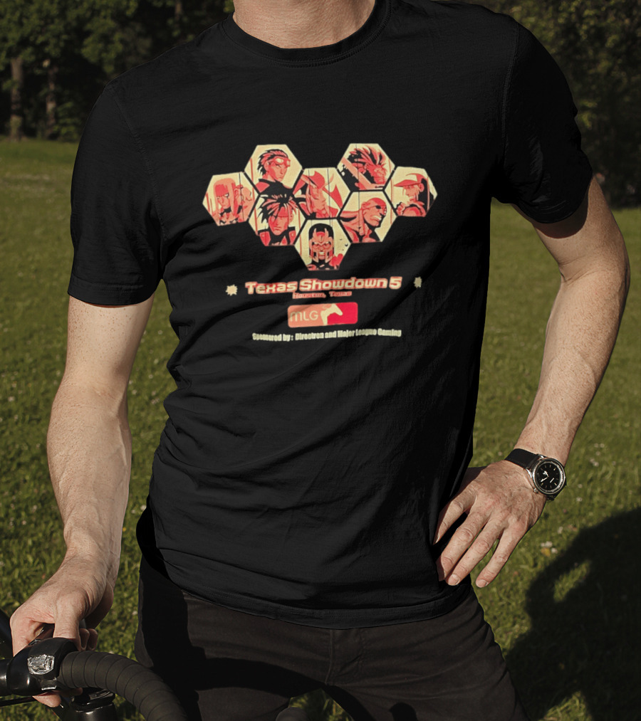 Texas Showdown 5 Houston Texas MLG Fighting Game Tournament Characters T-Shirt