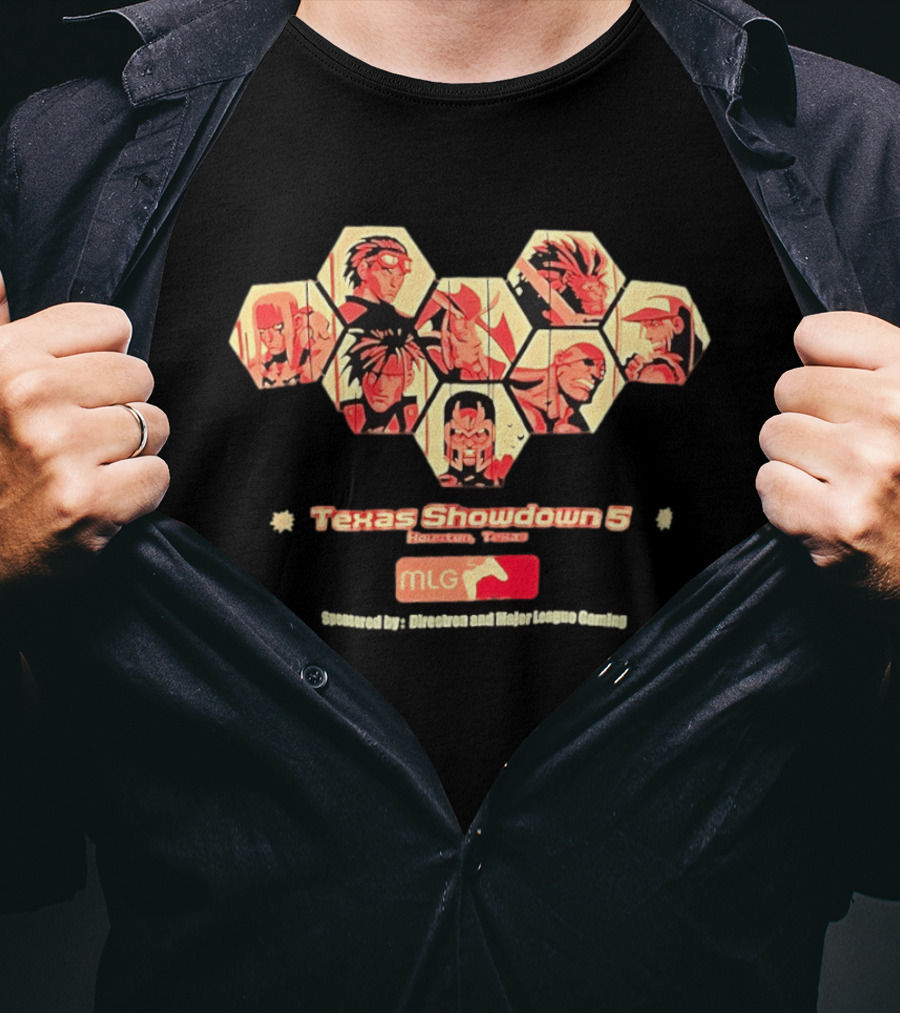 Texas Showdown 5 Houston Texas MLG Fighting Game Tournament Characters T-Shirt