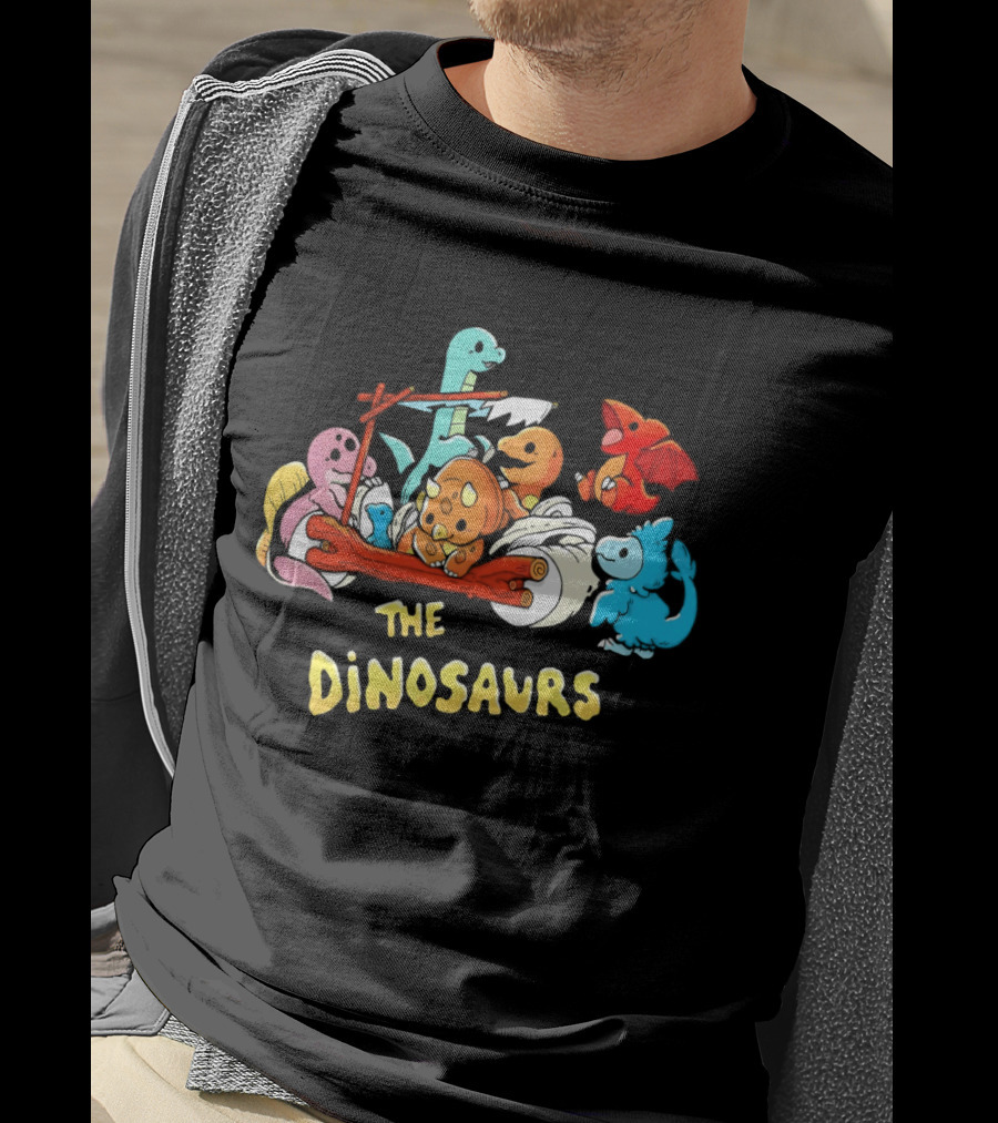 The Dinosaurs X The Flintstones Cartoon T-Shirt