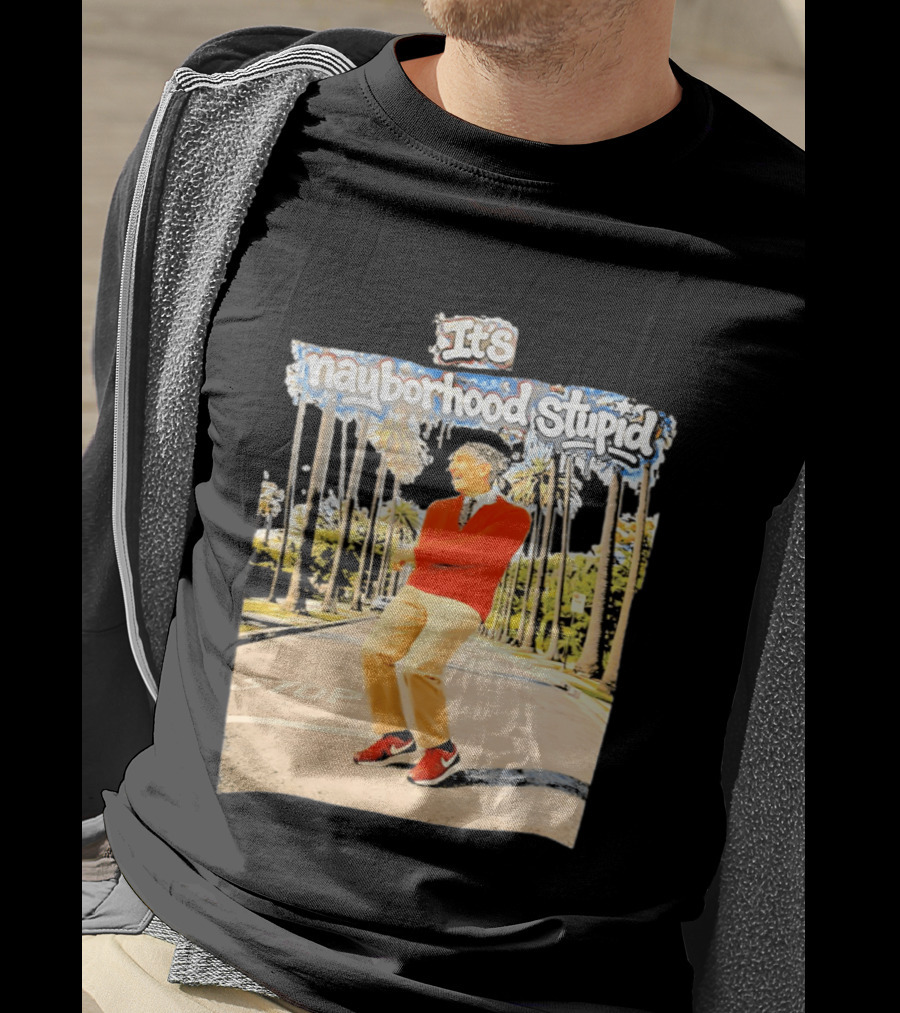 Mister Rogers Primitive Skateboarding It's Nayborhood Stupid T-Shirt