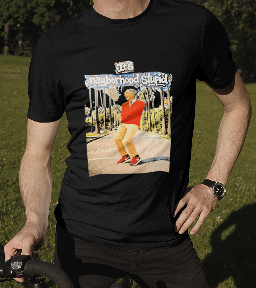 Mister Rogers Primitive Skateboarding It's Nayborhood Stupid T-Shirt