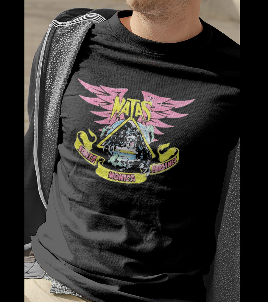 Natas Panther Santa Monica Airlines Vintage Skateboard T-Shirt
