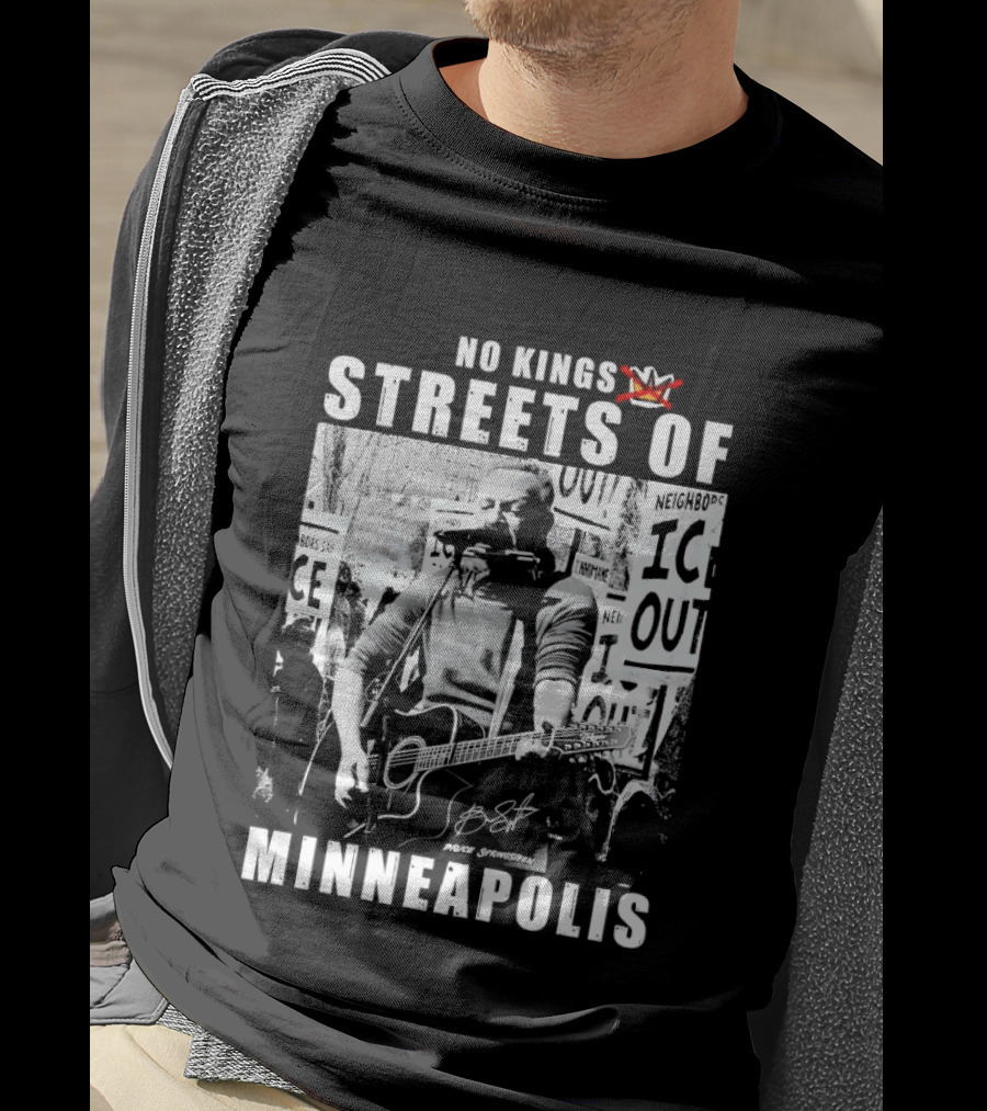 No Kings Streets Of Minneapolis Pruce Springsteen T-Shirt