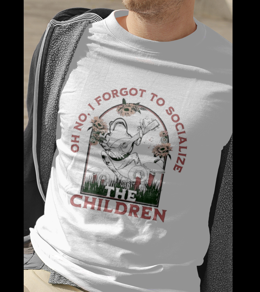 Oh No I Forgot To Socialize The Children Frog Sunflowers T-Shirt