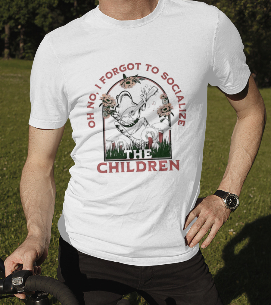 Oh No I Forgot To Socialize The Children Frog Sunflowers T-Shirt