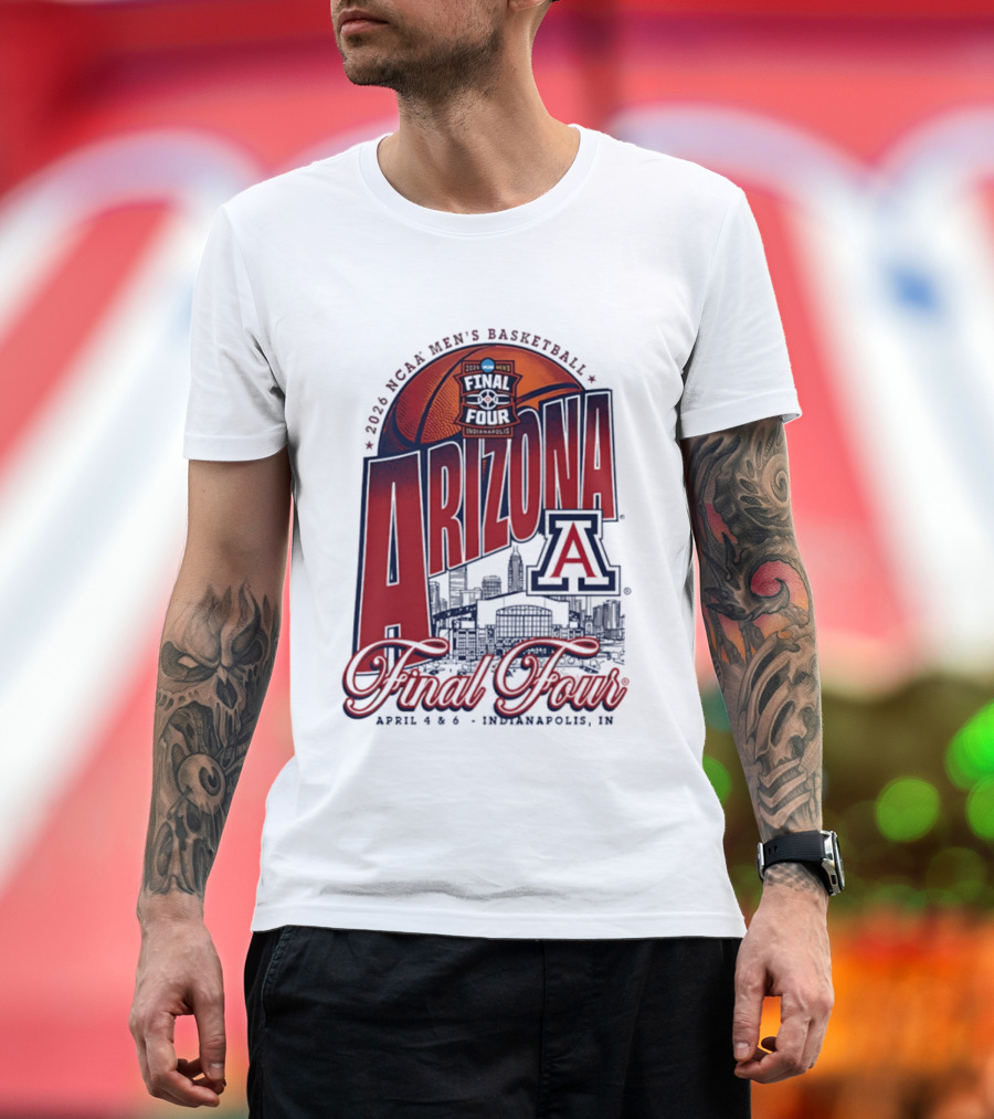 2026 NCAA Men's Basketball Arizona Wildcats Final Four Indianapolis T-Shirt