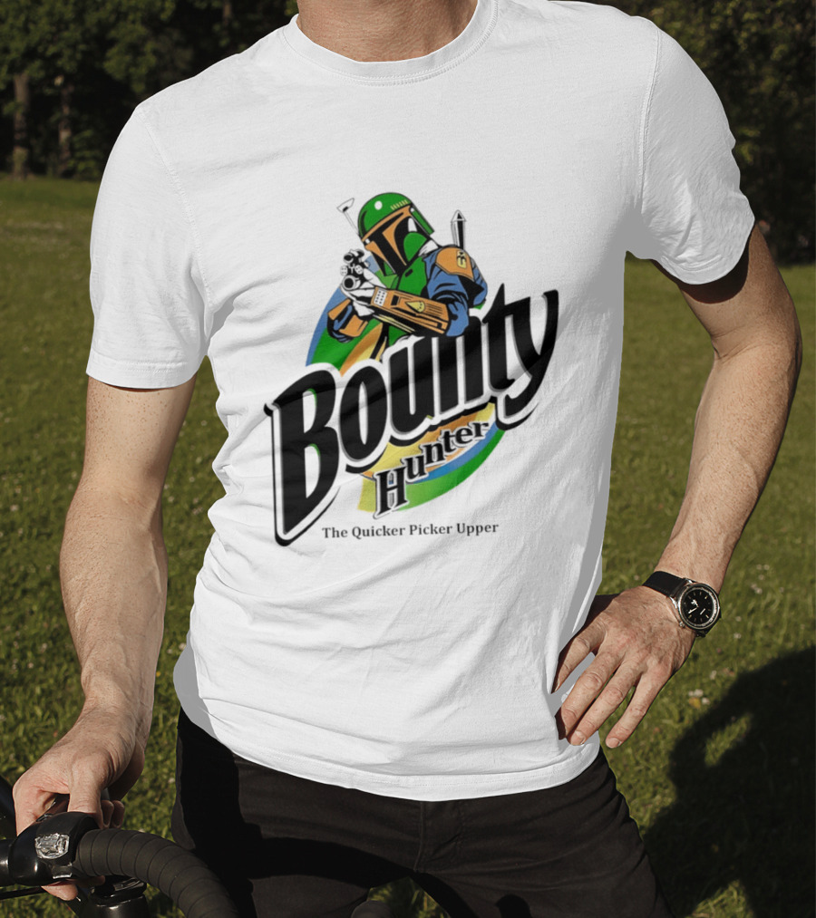 Bounty Hunter The Quicker Picker Upper Mandalorian T-Shirt