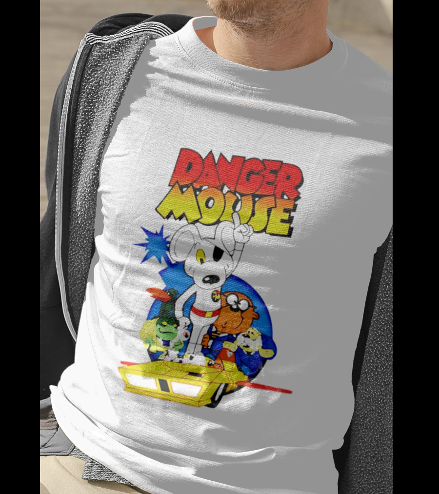 Danger Mouse Animated Character Adventure Team T-Shirt
