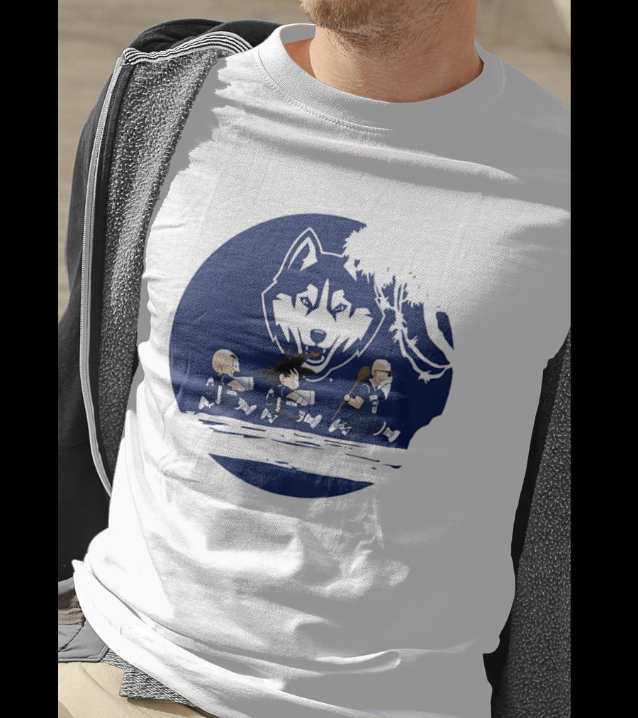 Uconn Huskies Meets Dragon Ball Characters Fusion T-Shirt