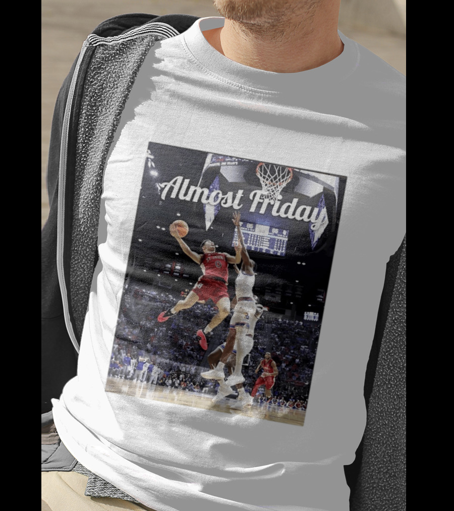 St John's Vs Kansas NCAA Basketball Almost Friday Action T-Shirt