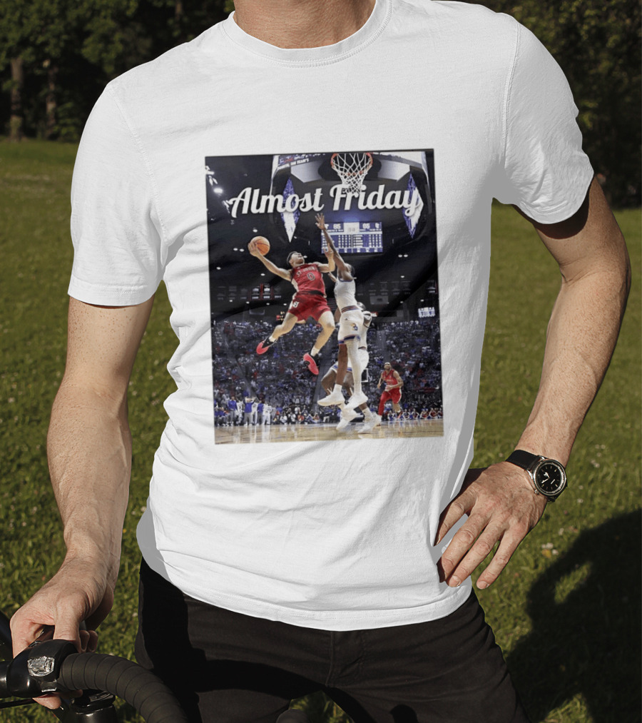 St John's Vs Kansas NCAA Basketball Almost Friday Action T-Shirt