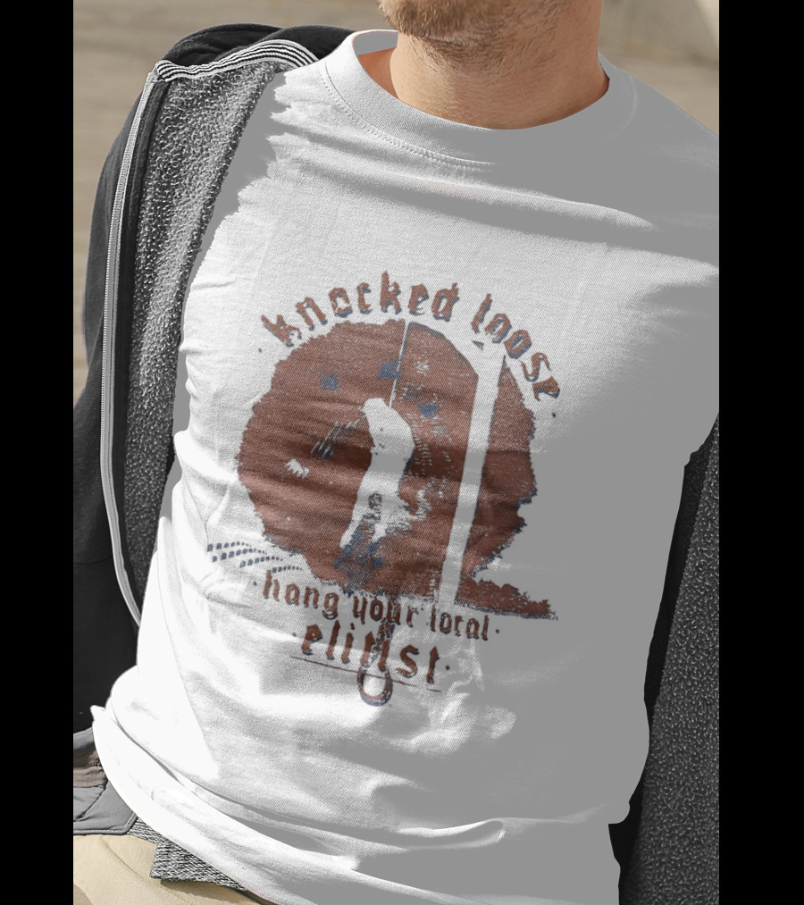 Knocked Loose Hang Your Local Elinst Distressed Band Merchandise T-Shirt