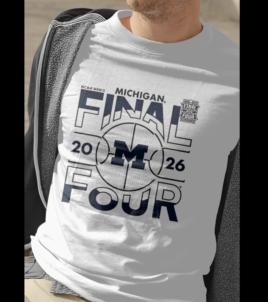 NCAA Men's Michigan 2026 Final Four Basketball T-Shirt