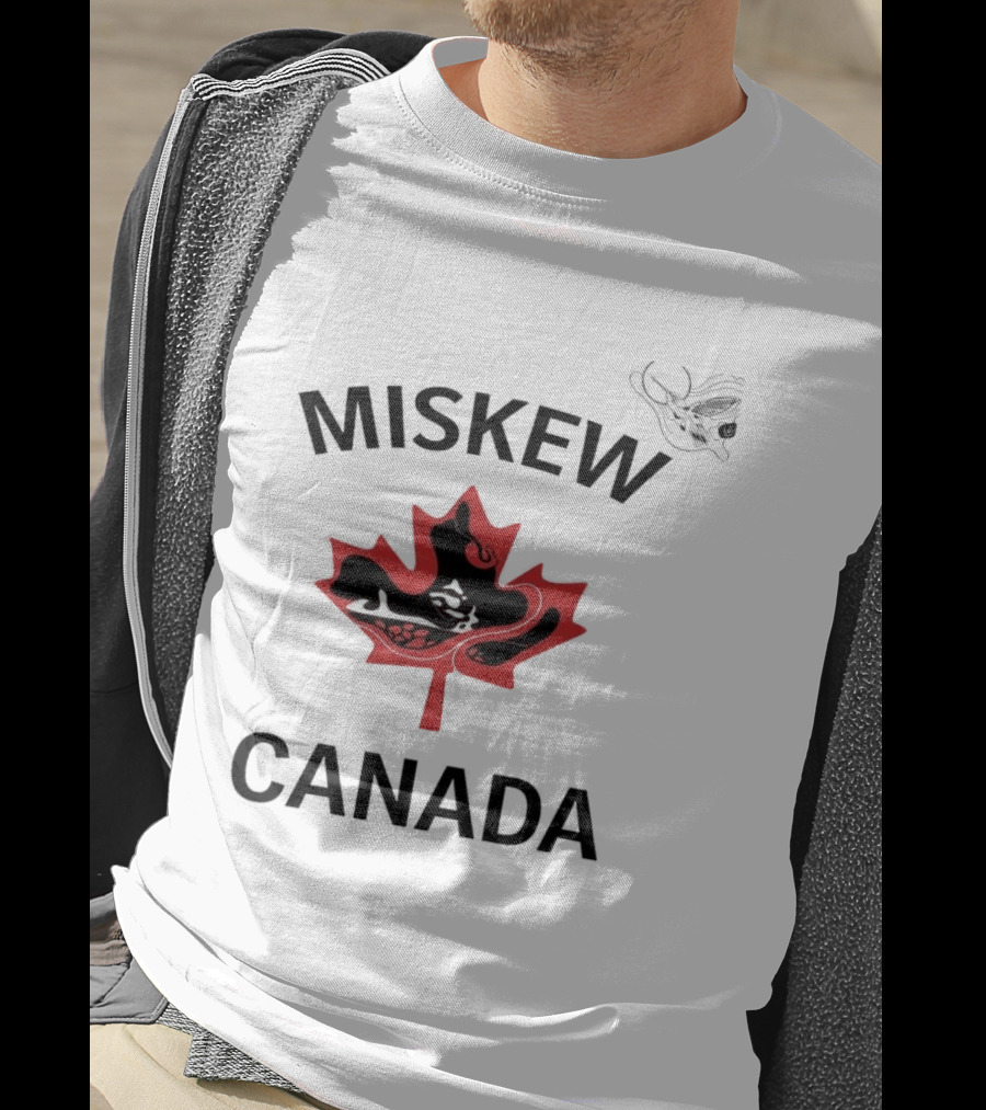 Miskew Canada Maple Leaf Moose T-Shirt
