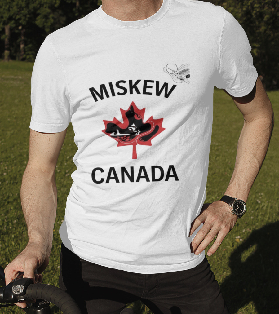 Miskew Canada Maple Leaf Moose T-Shirt