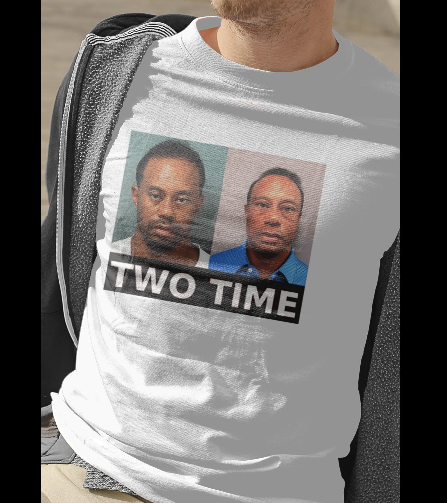 Tiger Woods Shot Two Time Meme Image T-Shirt