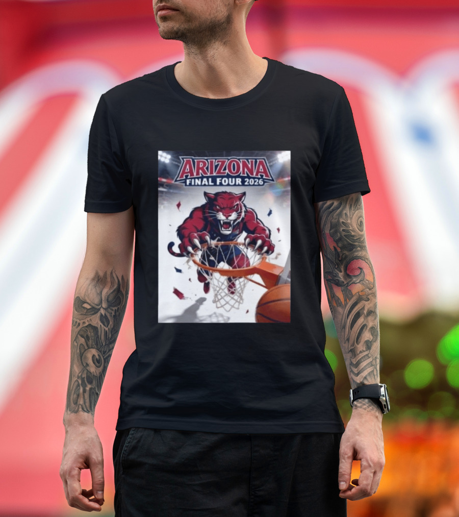 Arizona Wildcats Final Four 2026 Basketball Game Day Wildcat T-Shirt