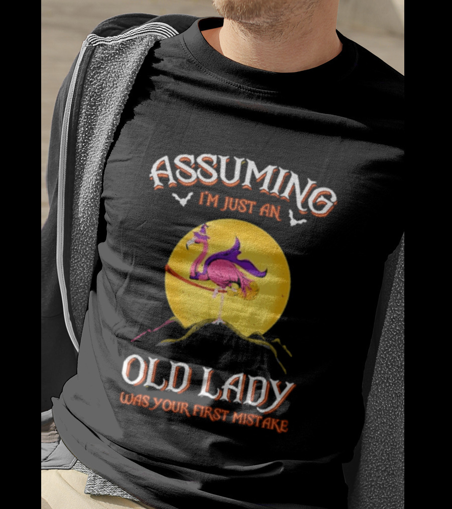 Assuming I'm Just An Old Lady Flamingo Was Your First Mistake T-Shirt