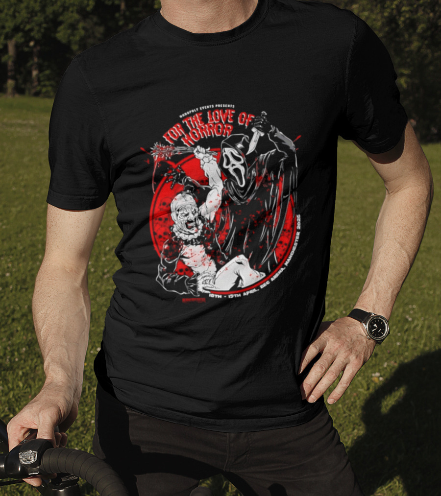 Ghostface Vs The Clown For The Love Of Horror 2026 Event April 18 19 DEC Arena T-Shirt