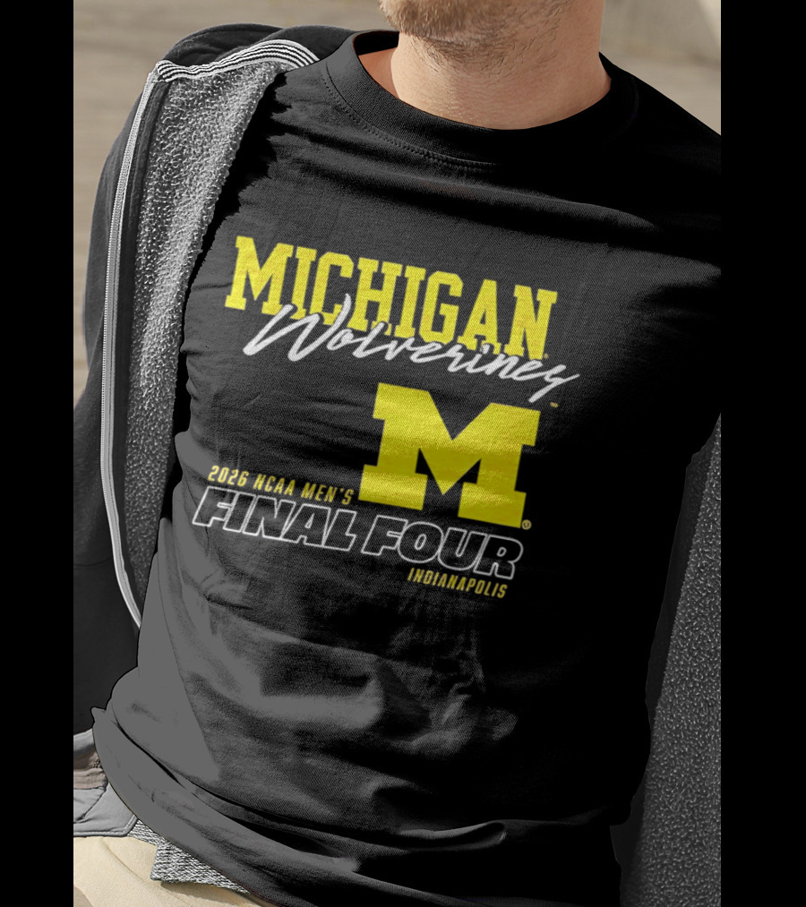 Michigan Wolverines 2026 NCAA Men's Final Four Indianapolis T-Shirt