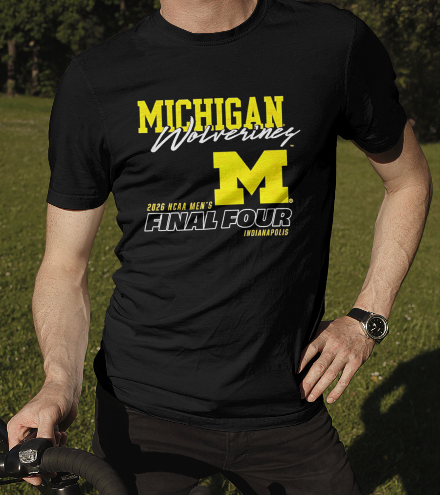Michigan Wolverines 2026 NCAA Men's Final Four Indianapolis T-Shirt