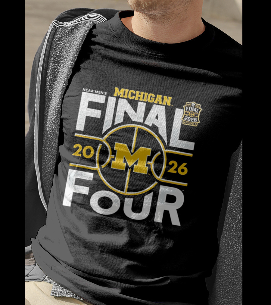 NCAA Men's Michigan Wolverines 2026 Final Four March Madness T-Shirt