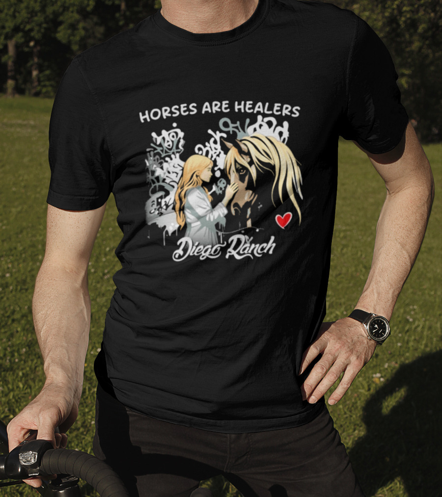 Horses Are Healers Diego Ranch Heartfelt Connection T-Shirt