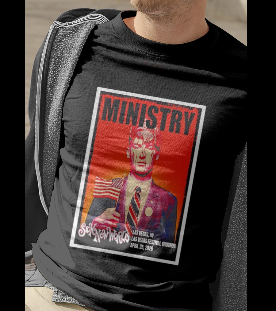 Ministry Sick New World Las Vegas Festival Grounds April 25 2026 T-Shirt