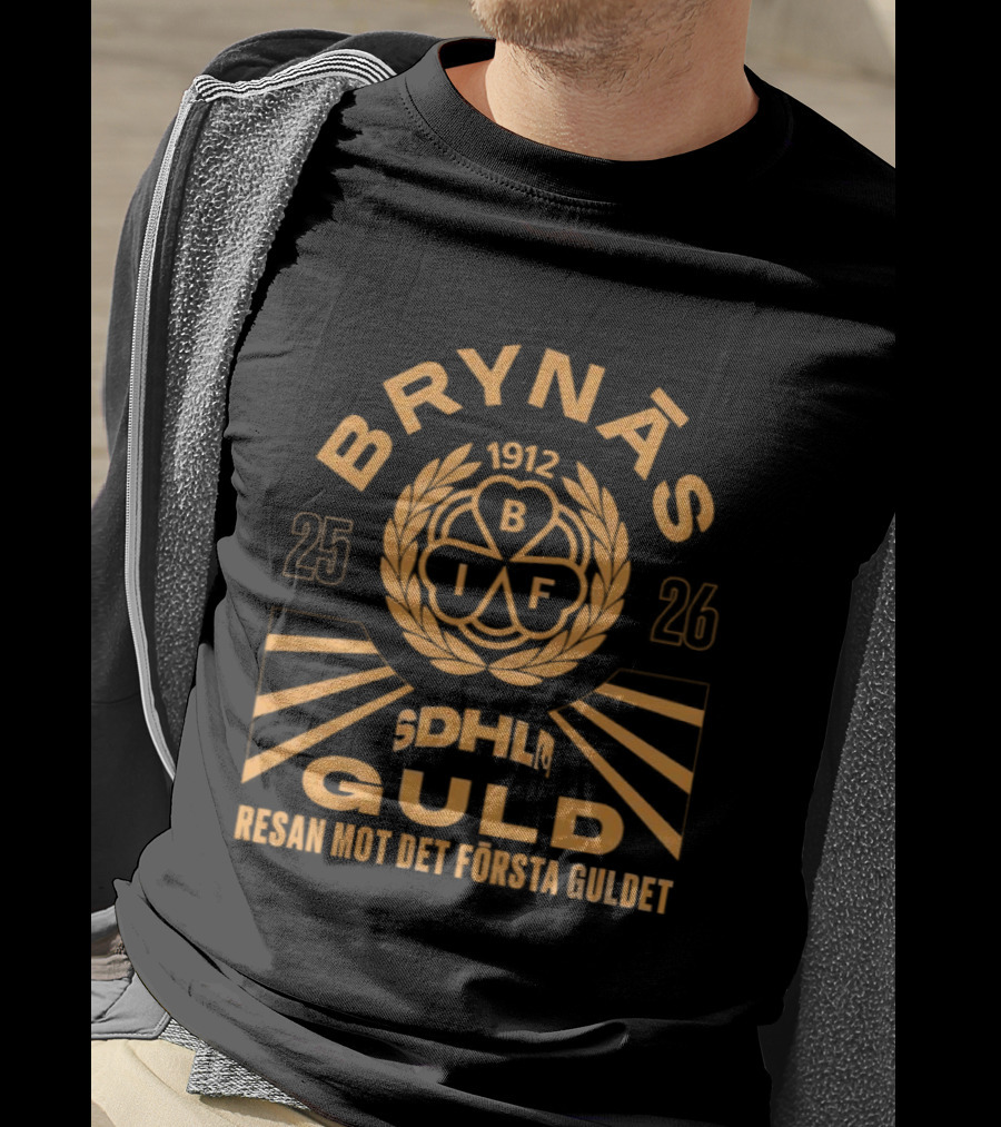 BRYNÄS SDHL 25 26 BIF GULD Resan Mot Det Första Guldet 2026 T-Shirt