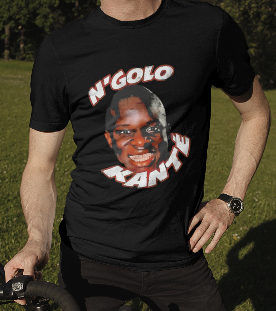 N'Golo Kante France National Soccer Star Big Face Head T-Shirt