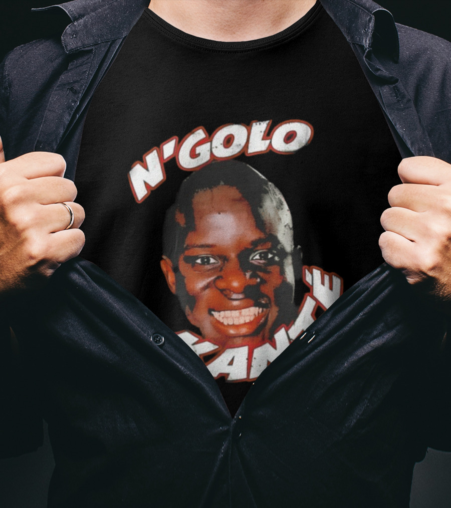 N'Golo Kante France National Soccer Star Big Face Head T-Shirt