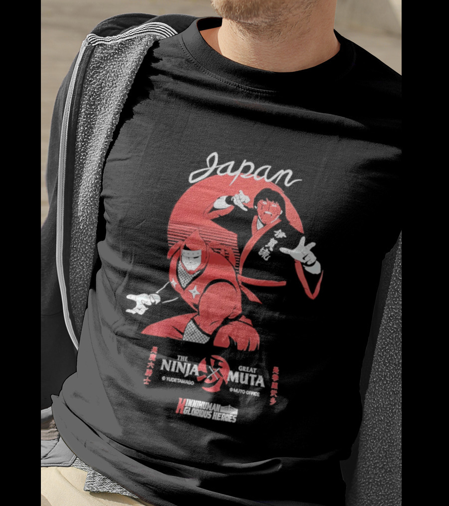 Japan Ninja X Great Muta WrestleWarriors Collaboration T-Shirt