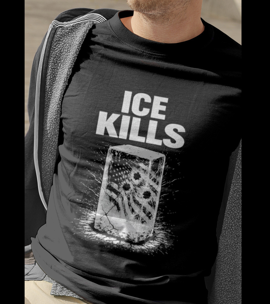 ICE KILLS American Flag Gun Control T-Shirt