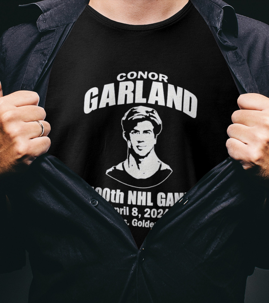 Conor Garland Canucks 400th NHL Game April 8 2024 Canucks Vs Golden Knights T-Shirt