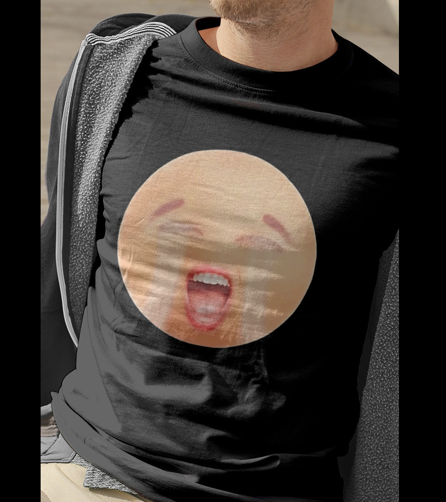 Cursed Crying Emoji Meme Face Hilarious Expression T-Shirt