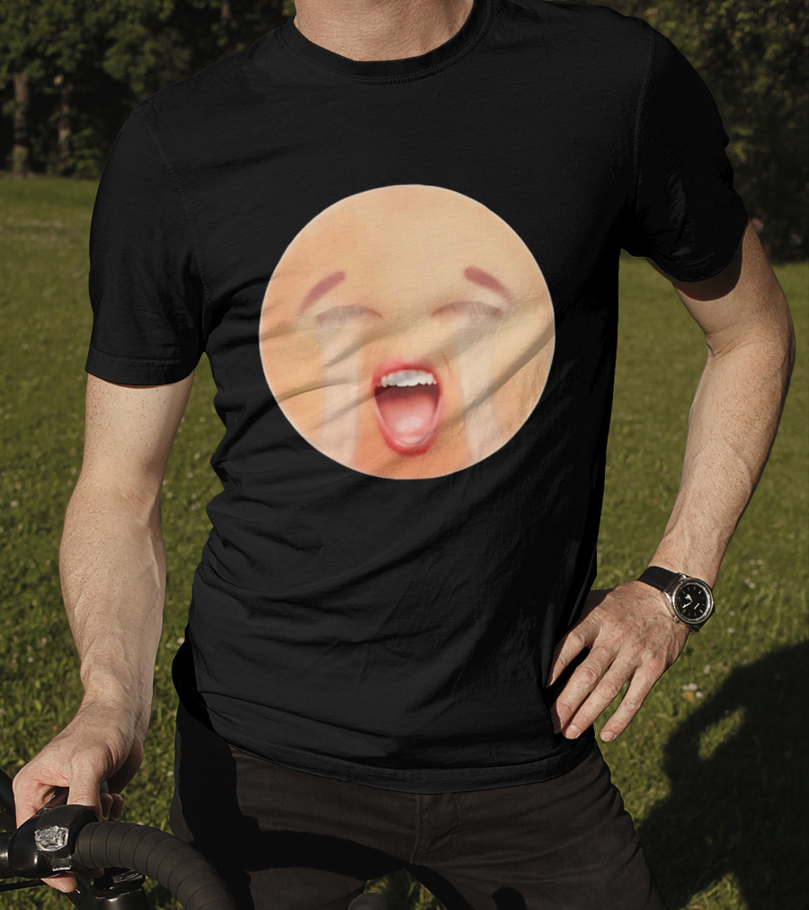 Cursed Crying Emoji Meme Face Hilarious Expression T-Shirt