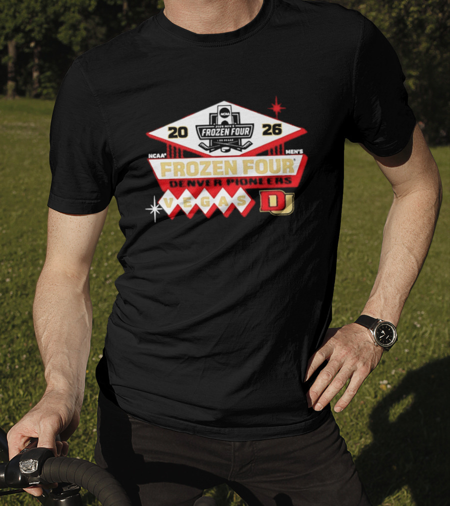 Denver Pioneers 2026 NCAA Frozen Four Men's Hockey Vegas T-Shirt