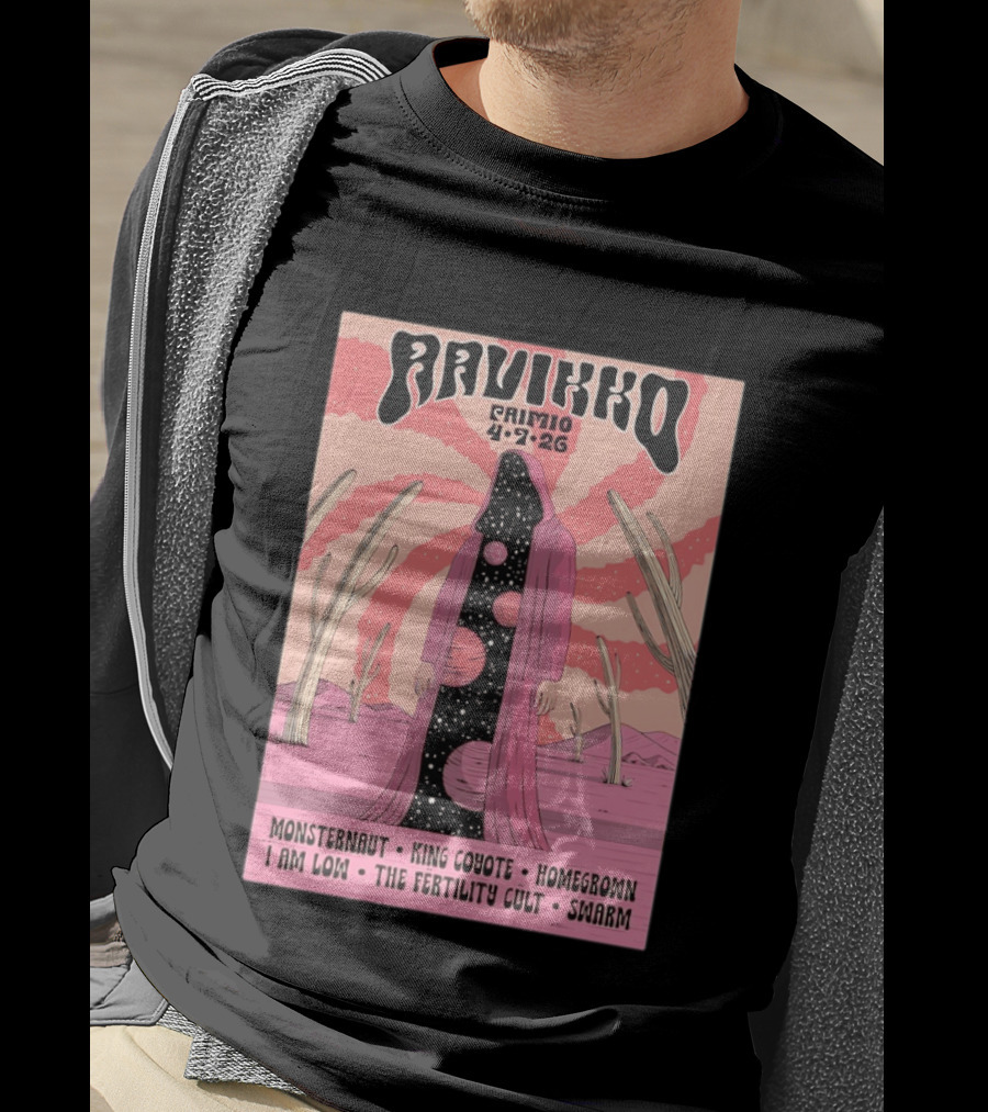 Ravikko Primio Monsternaut King Coyote Homegrown I Am Low The Fertility Cult Swarm Desert 4 7 26 T-Shirt