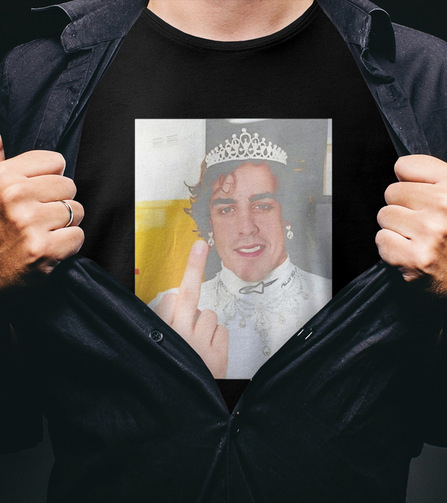 King Fernando Alonso Gesture Crown Jewel Humor T-Shirt
