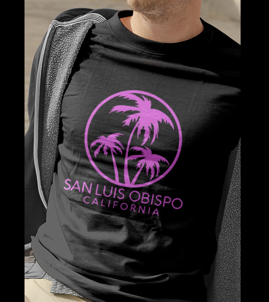 San Luis Obispo California Coconut Trees Pismo Beach Palms T-Shirt