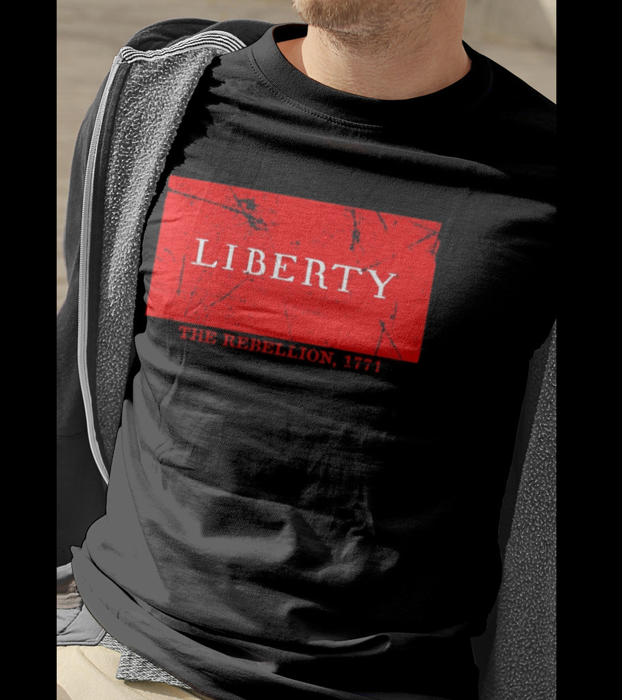 Liberty The Rebellion 1771 Red Distressed Look T-Shirt