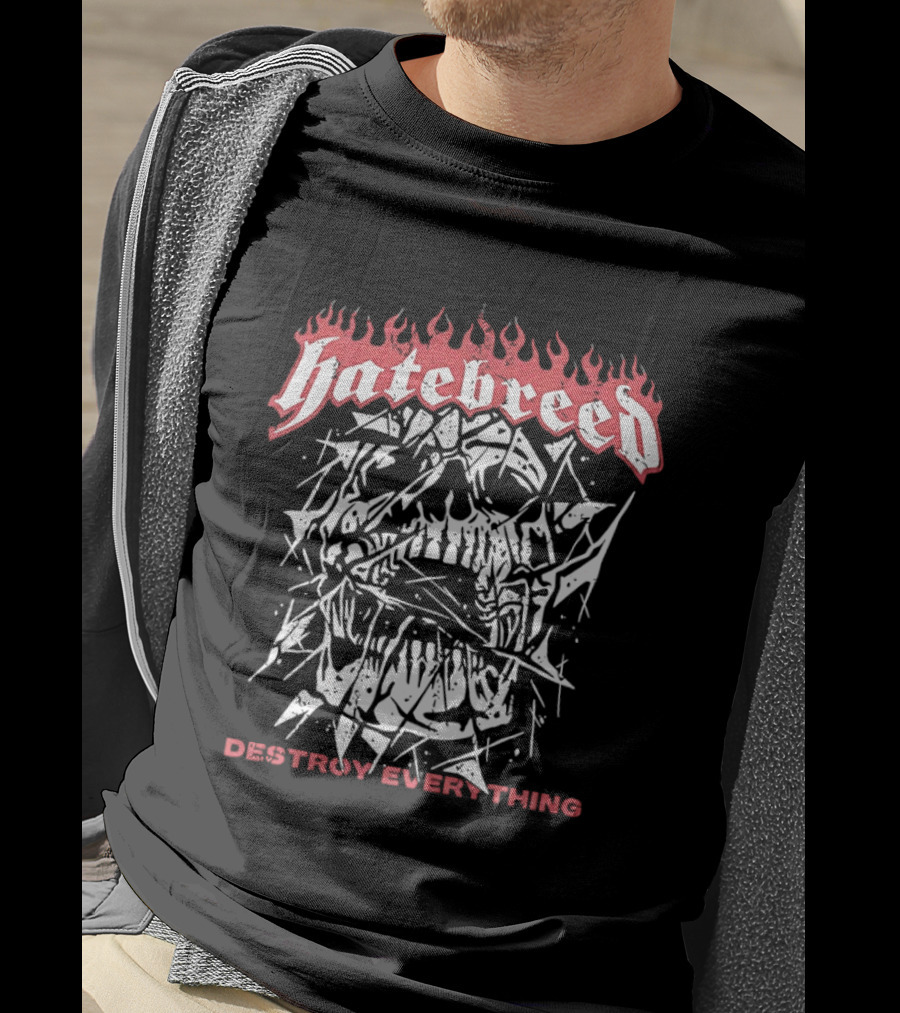 Hatebreed Skull Destroy Everything Hardcore T-Shirt