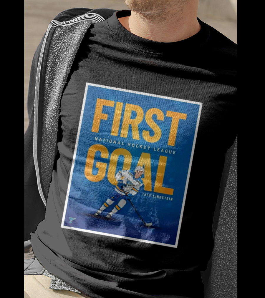 St Louis Blues First Goal National Hockey League Theo Lindstein T-Shirt