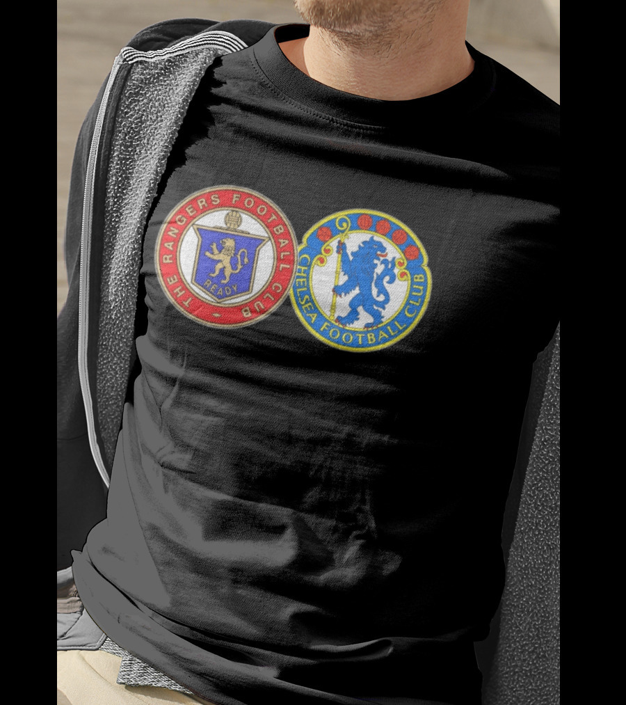 The Rangers Football Club Ready X Chelsea Football Club Lion Collaboration T-Shirt