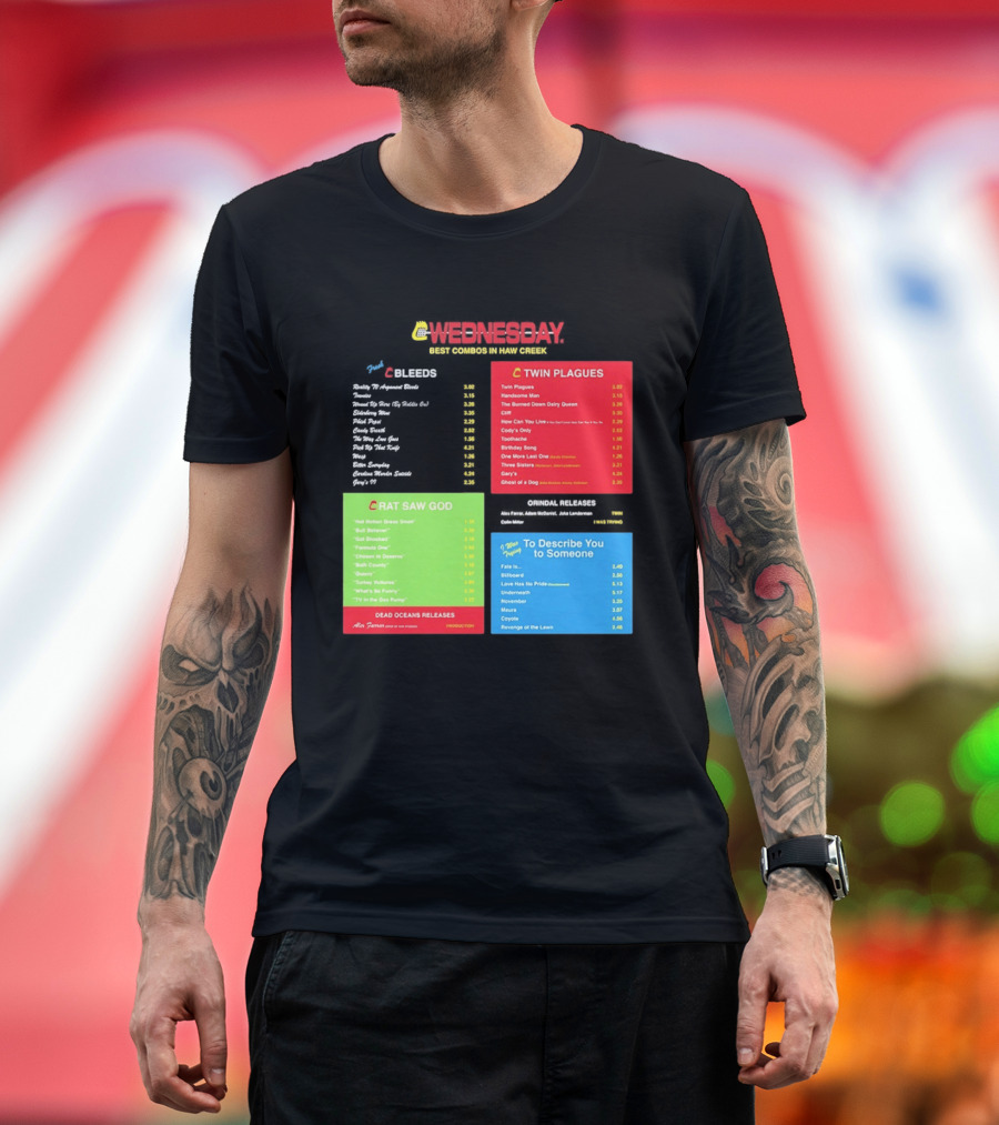 Wednesday Best Combos In Haw Creek Twin Plagues Rat Saw God Release T-Shirt