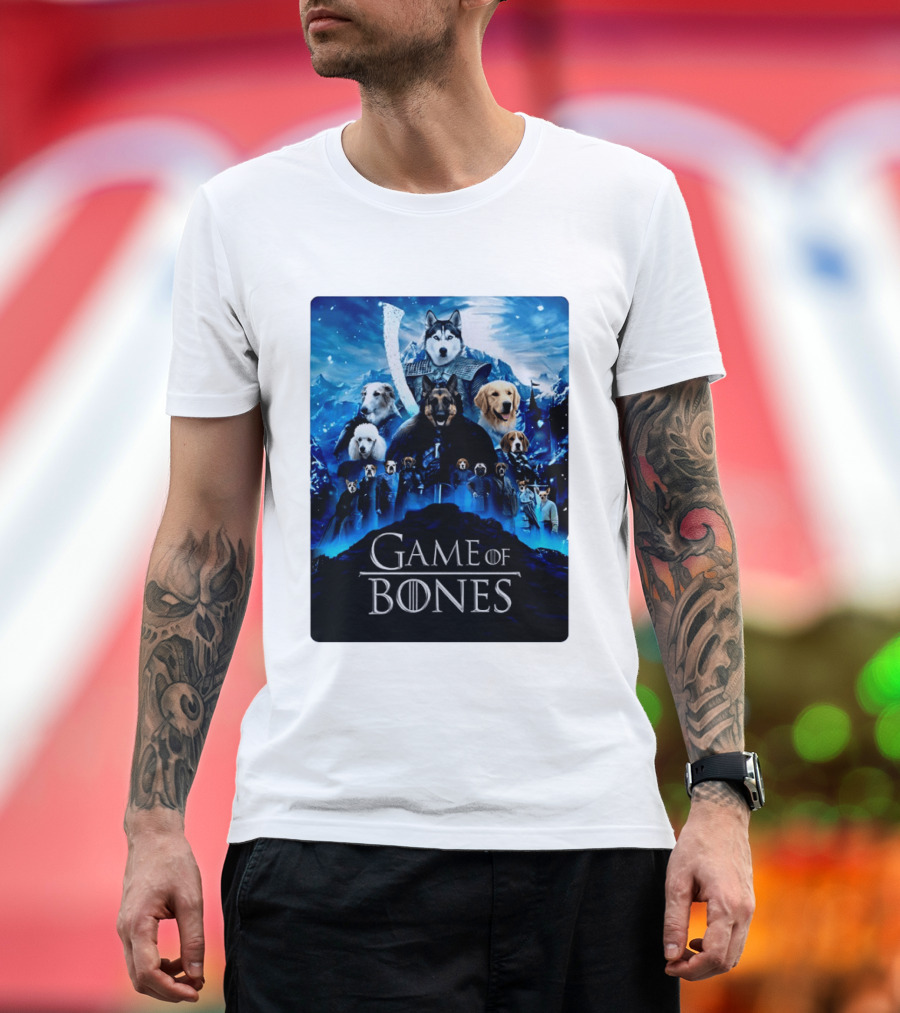 Game Of Bones Dogs Adventure With Thrones And Winter Canines T-Shirt