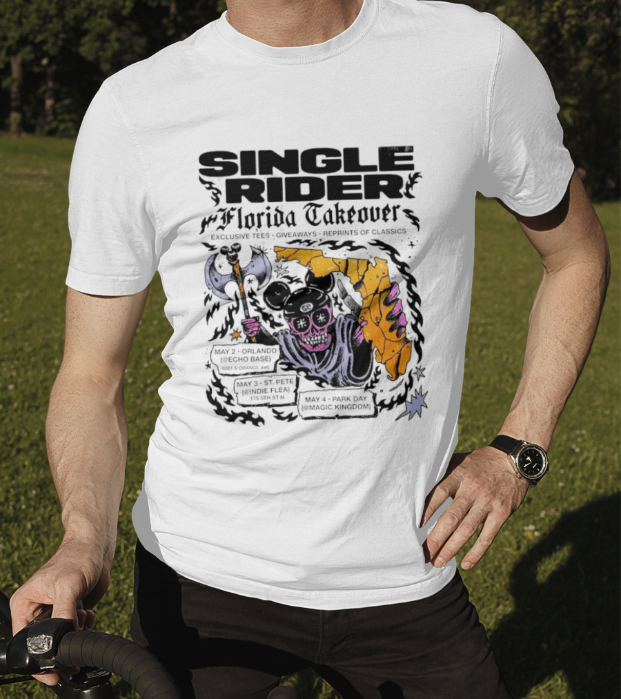 SINGLE RIDER Florida Takeover Exclusive Collectible Limited Edition T-Shirt