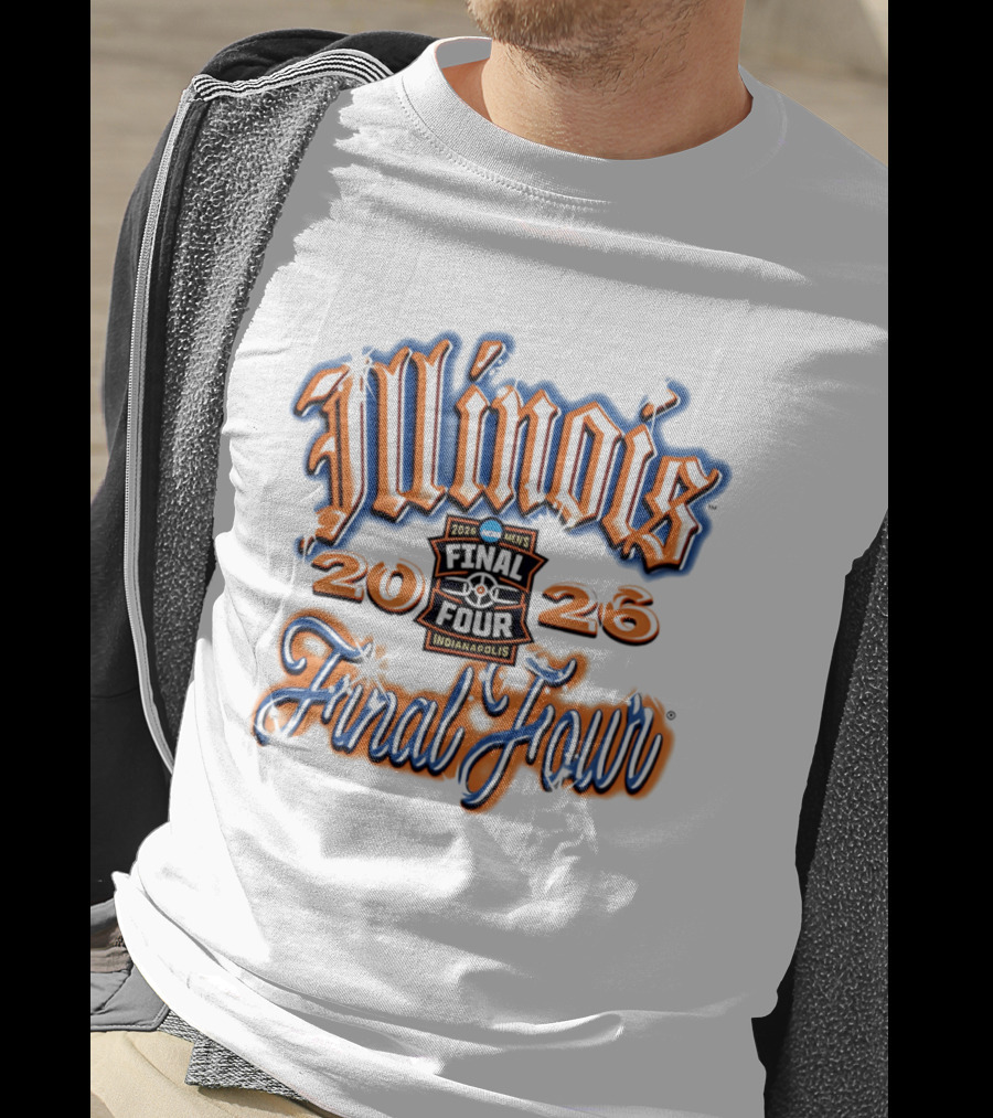 Illinois 2026 Men's Final Four Indianapolis Airbrush T-Shirt