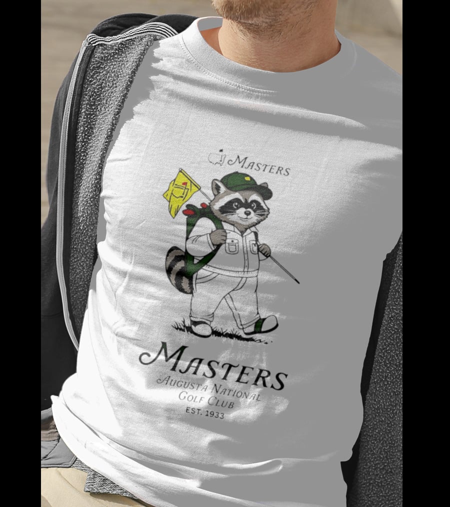 Masters Raccoon Augusta National Golf Club Est. 1933 T-Shirt